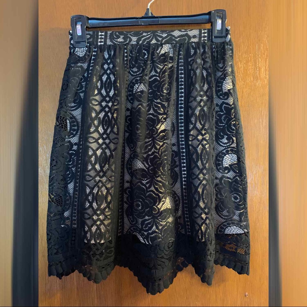 Black Lace Skirt